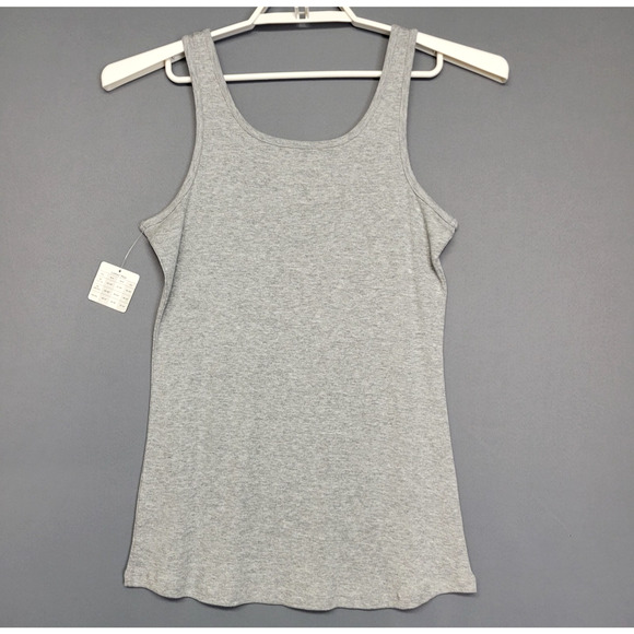 Bobbie Brooks Tank Top Womens 1X Sleeveless Gray Heathered Basic Layering Shirt - Picture 8 of 10